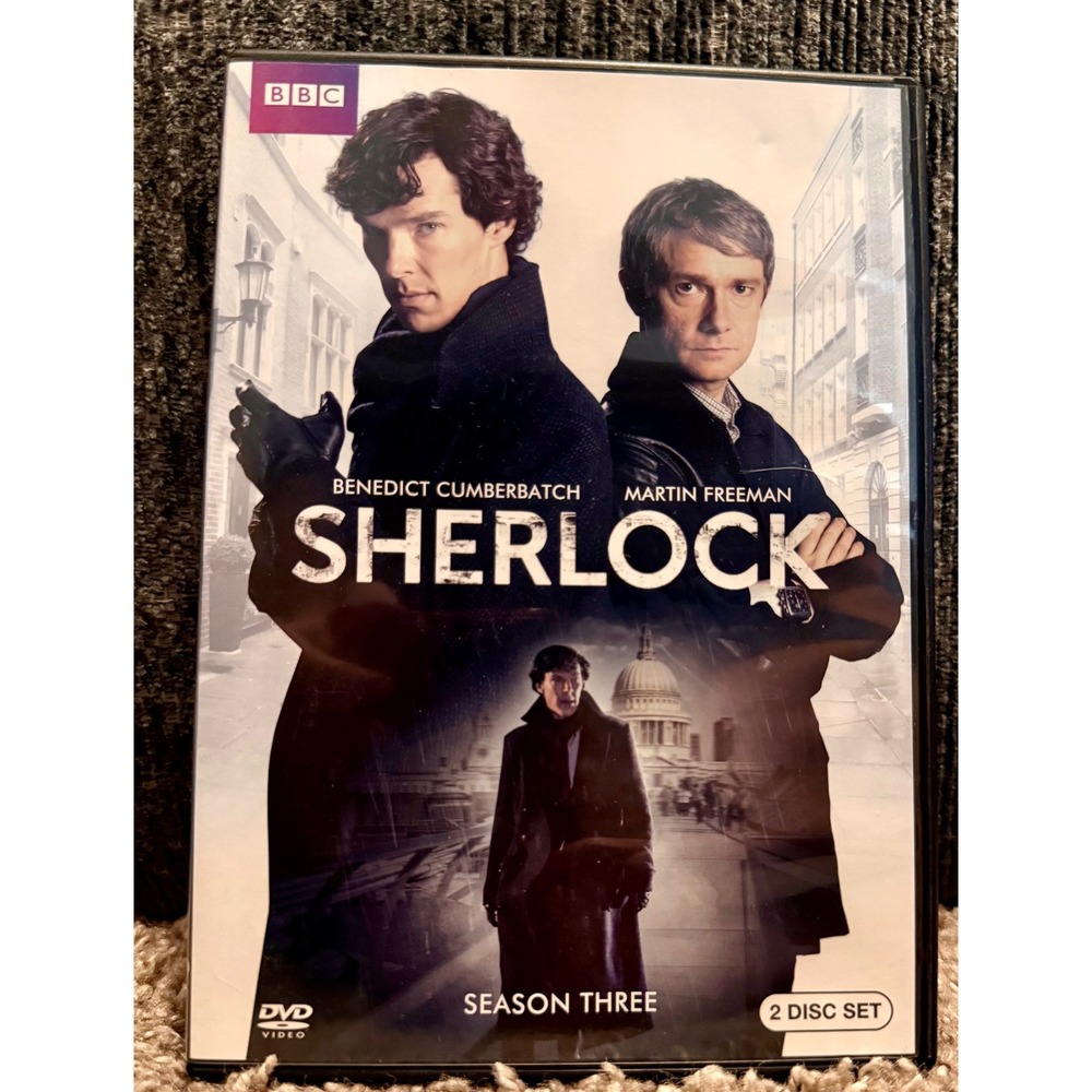 BBC Sherlock DVD Season Three Excellent 2-Disc Set Cumberbatch Freeman